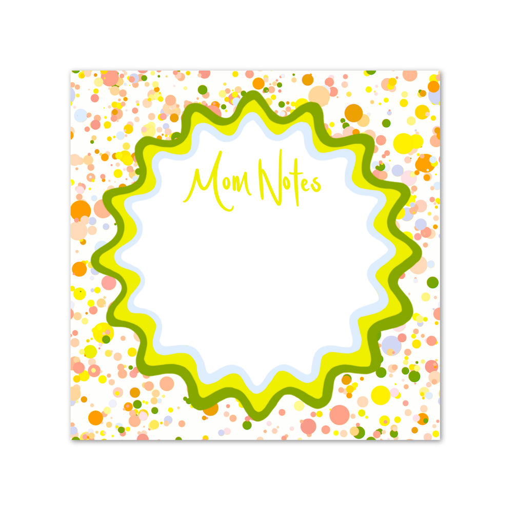 Sunny Splatter Notepad in Kiwi