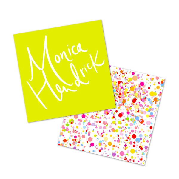 Punchy Splatter Gift Tags in Neon