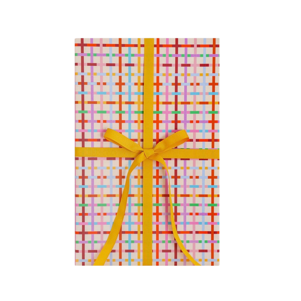 Gingerbread Plaid Gift Wrap
