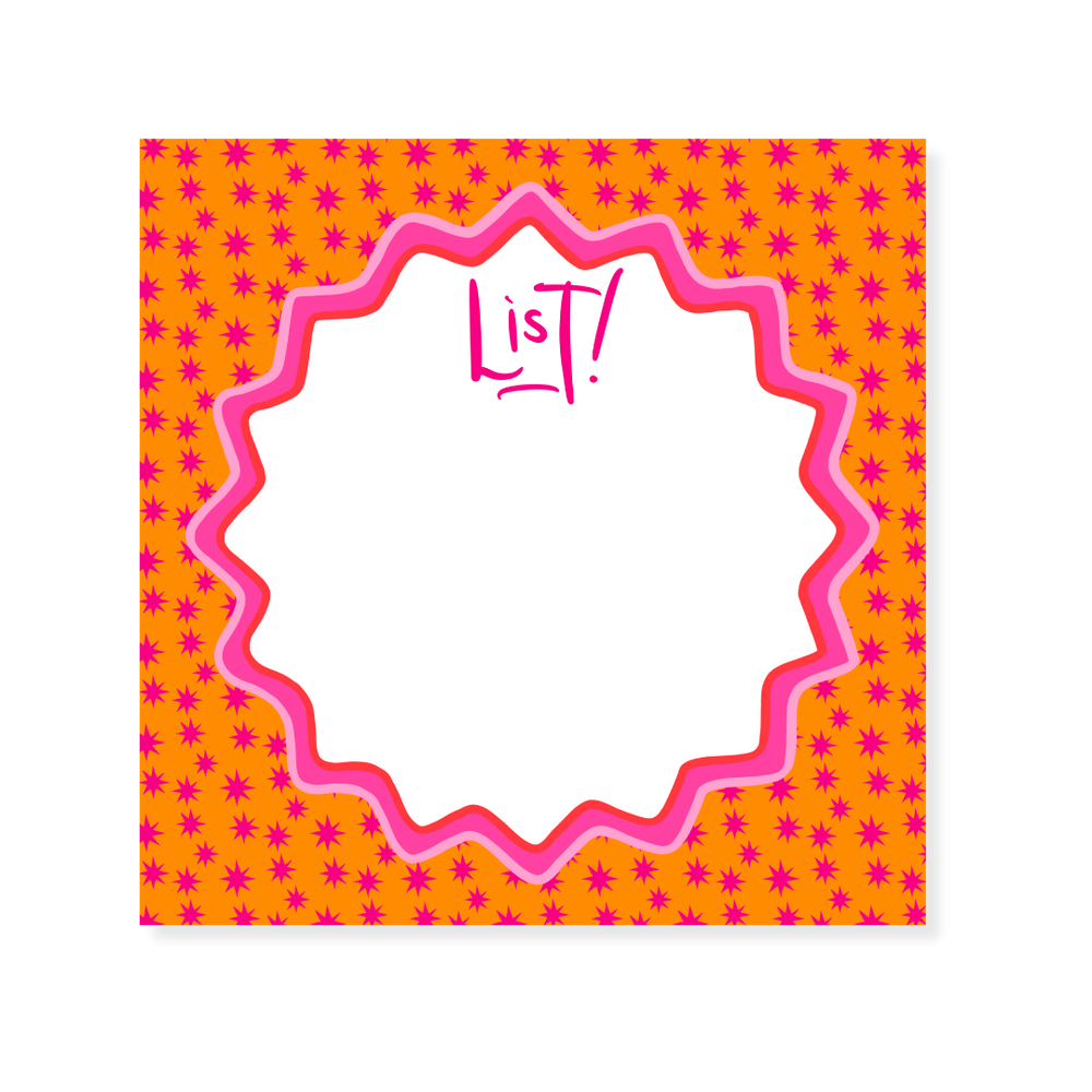 Star Classics Notepad in Orange