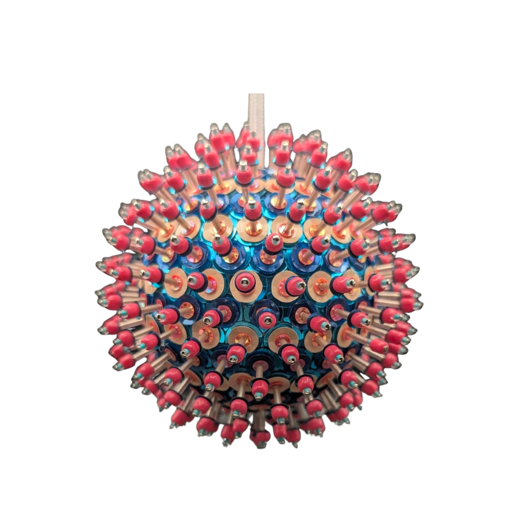 Sequin Bauble Ornament ~ Cotton Candy