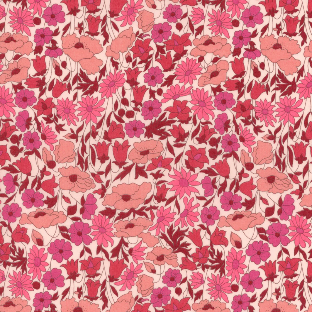 Breck & Grier for Fête Papier Straw Baskets Shadow Star Pink & Red