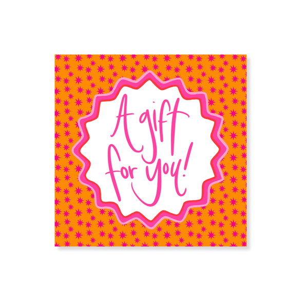 All Star Classics Gift Stickers in Orange