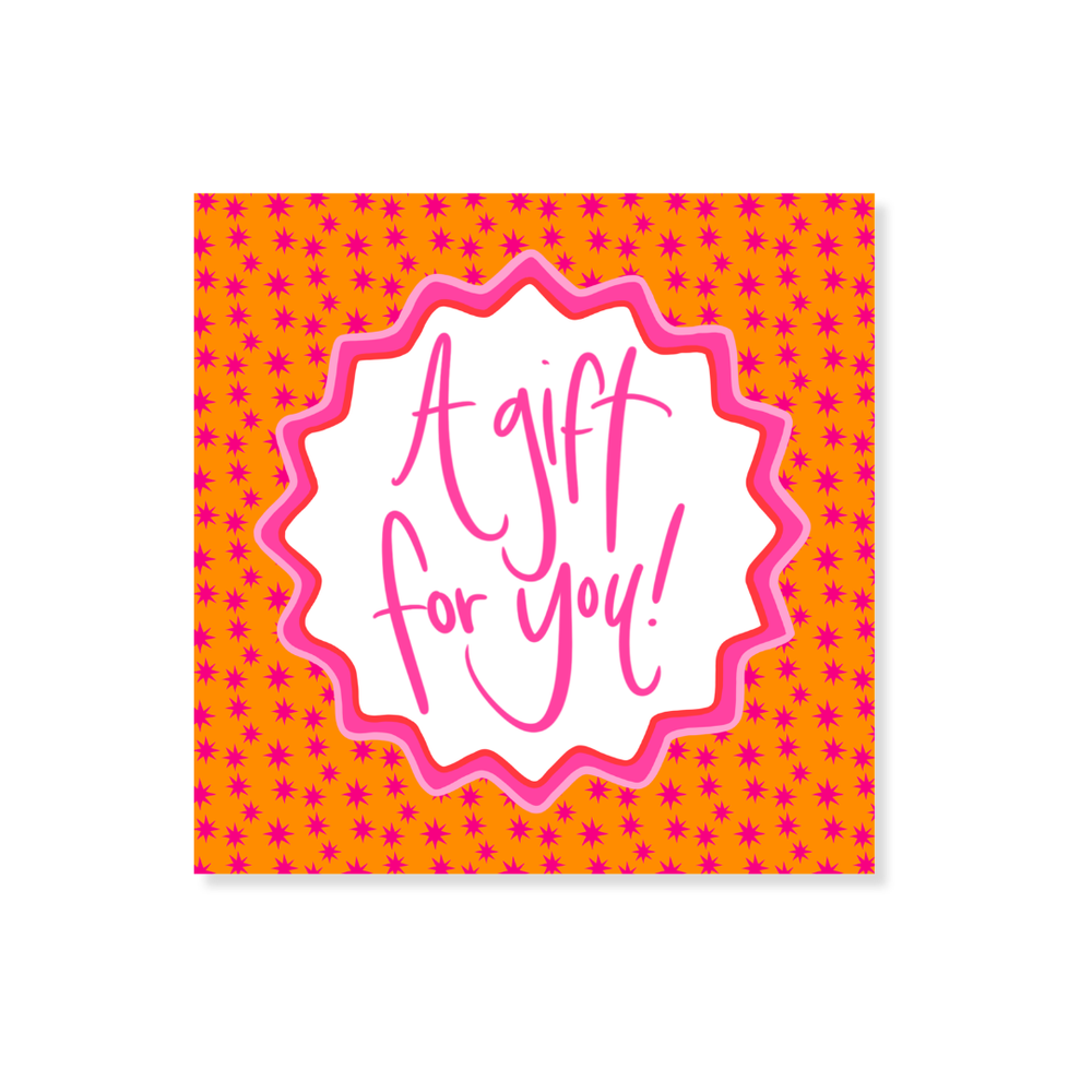 All Star Classics Gift Stickers in Orange