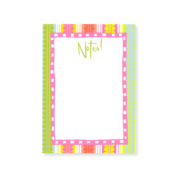 Scalloped Stripe Notepad