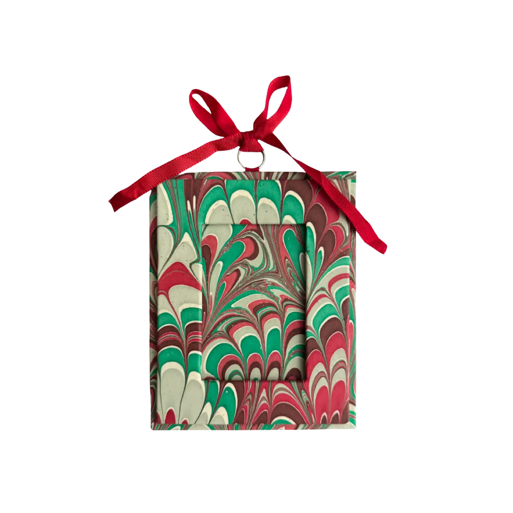 Marbled Photo Ornament