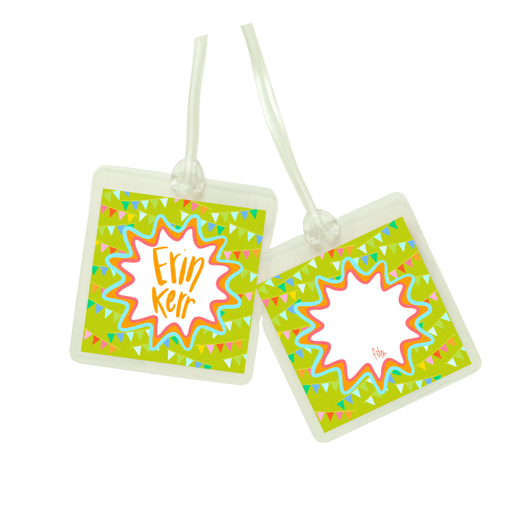 Pendant Bag Tag in Grass