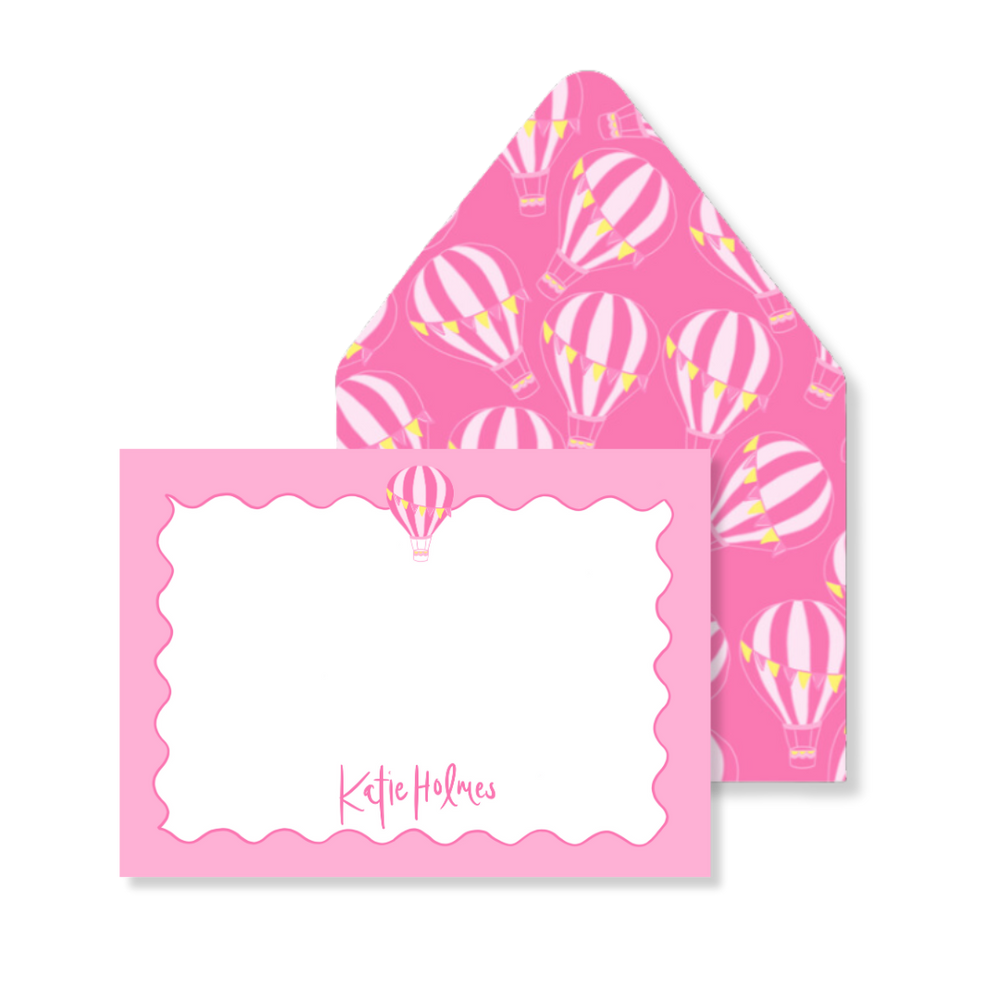 Icon Bar: Pink Balloon Stationery