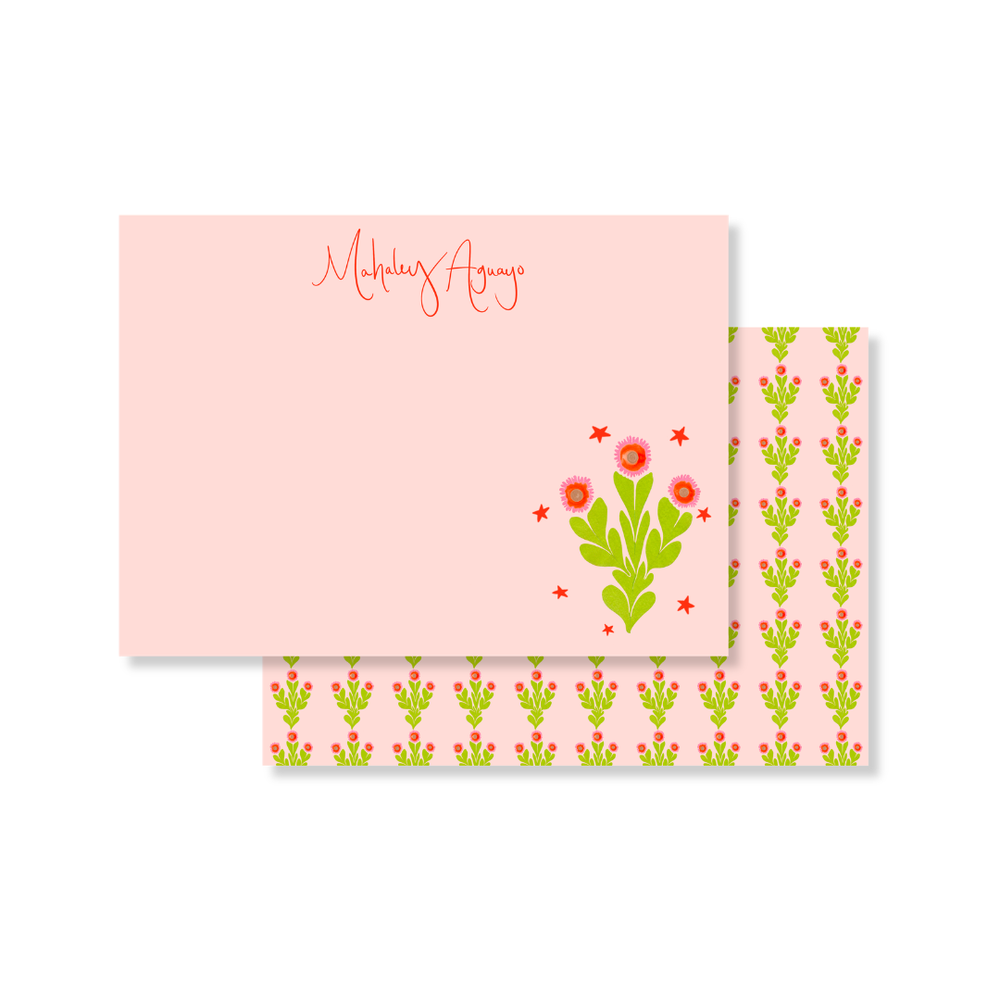 Morgan Walker x FP Stationery in Coral