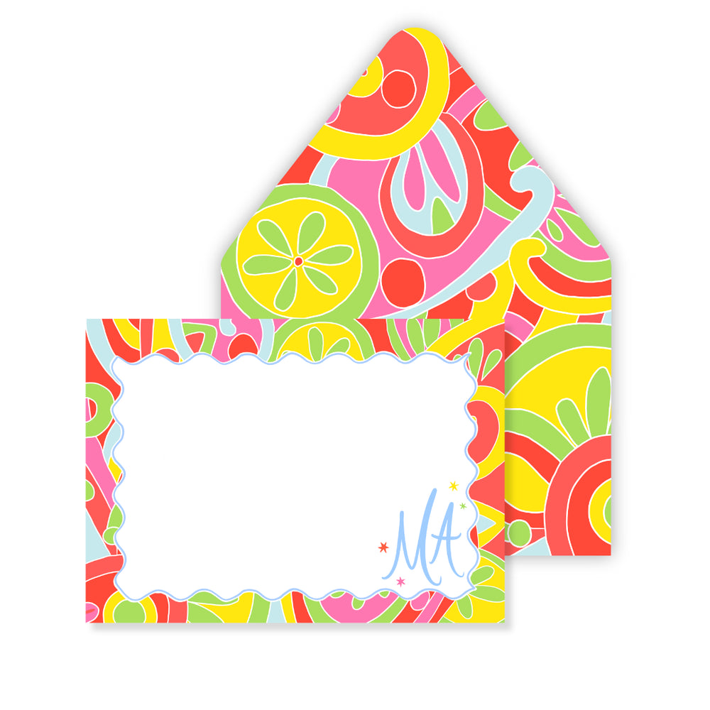 Fête Cabana Stationery in Fruit Punch