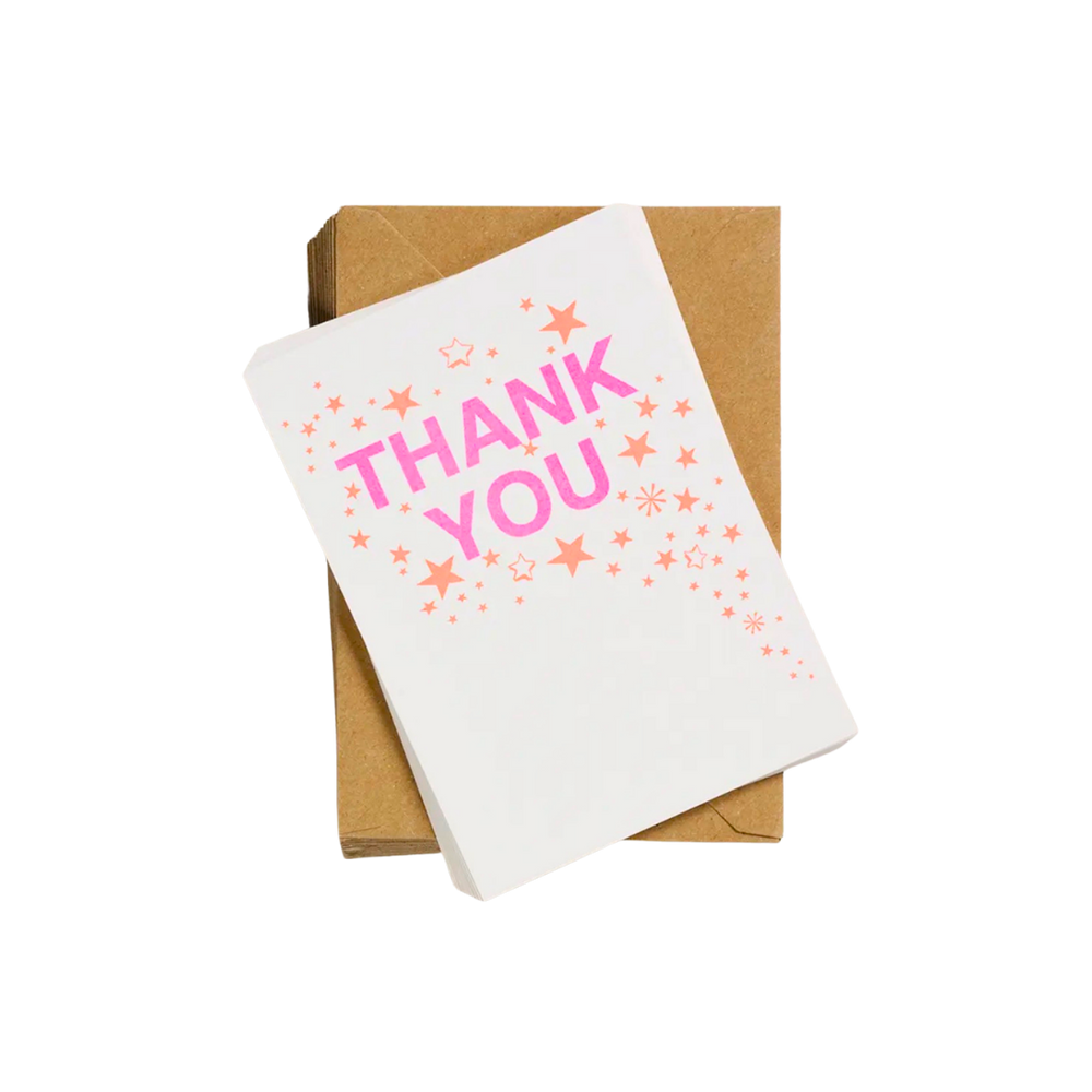 Thank You Card Set in Pink