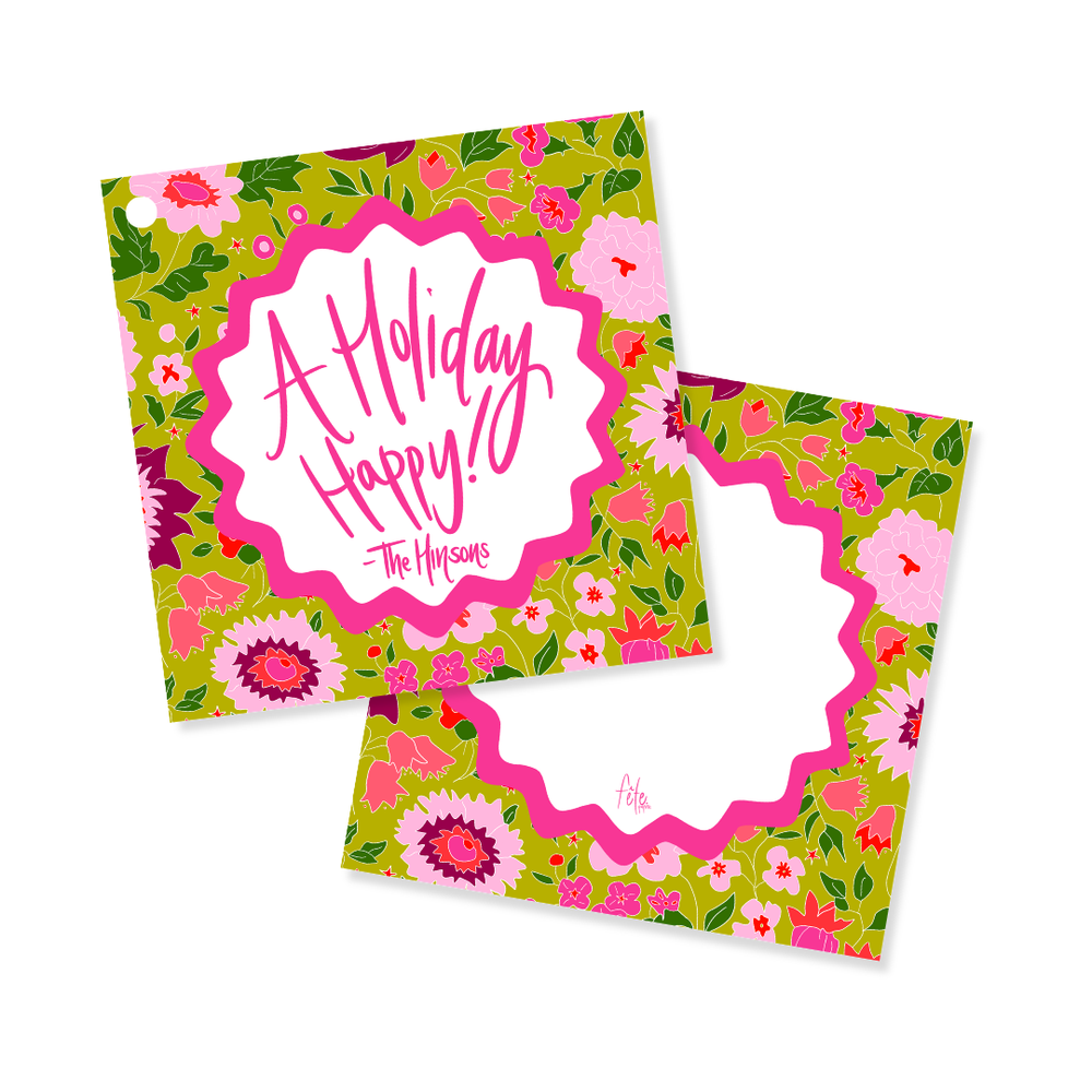 Holiday Floral Gift Tags
