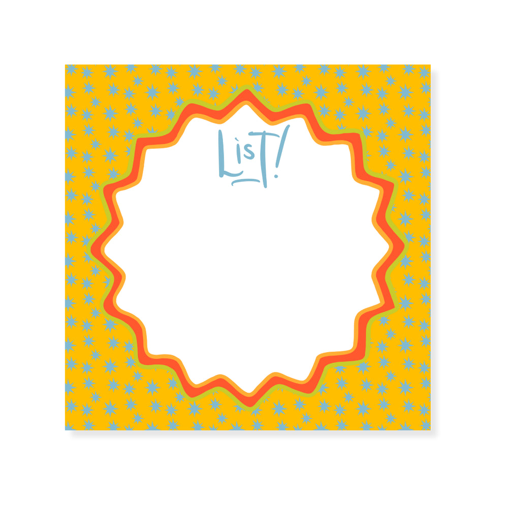 Star Classics Notepad in Yellow