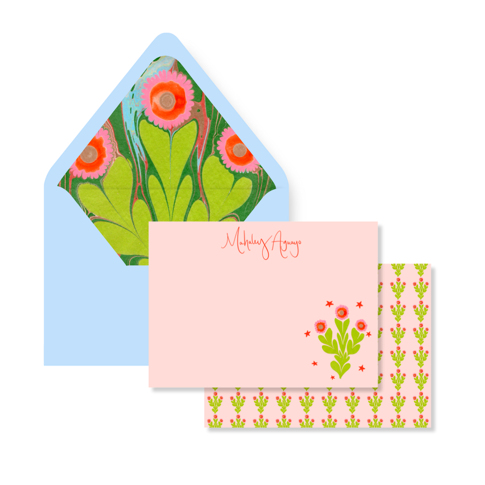 Morgan Walker x FP Stationery in Coral