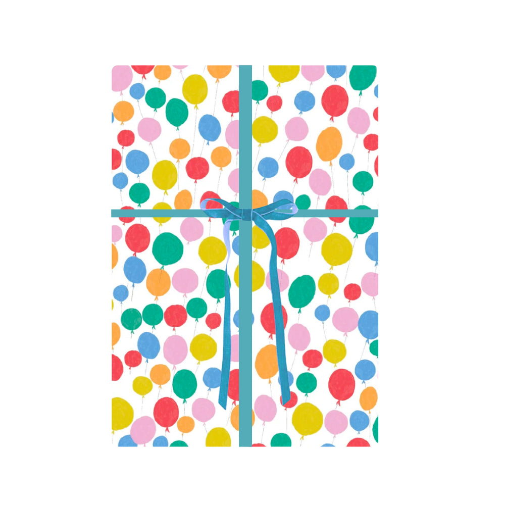 Multi-Colored Balloon Wrapping Paper