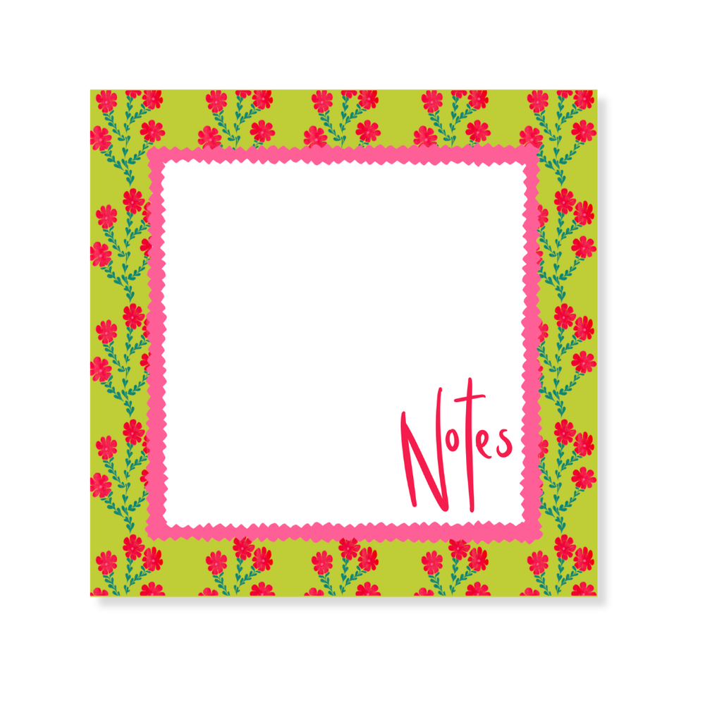 Morgan Walker x FP Notepad in Lime