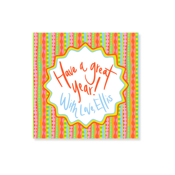 Back To School Zig Zag Stickers