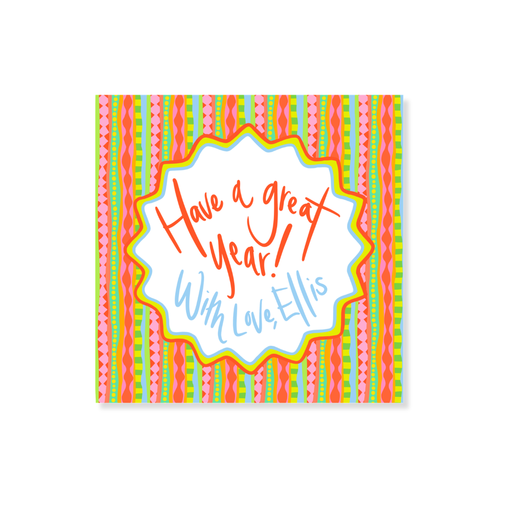 Back To School Zig Zag Stickers