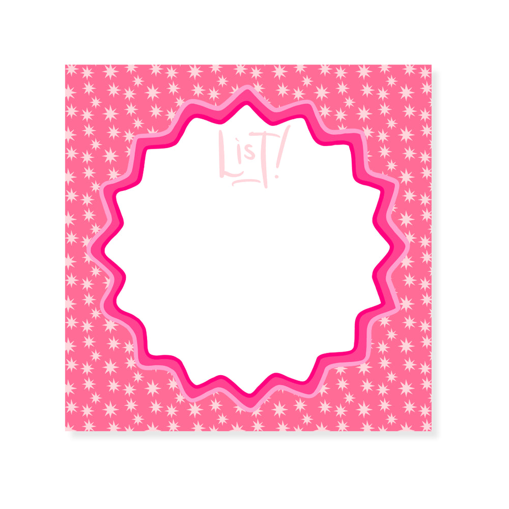 Star Classics Notepad in Pink
