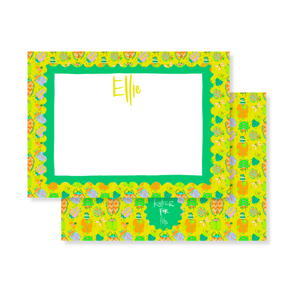 Busy Bugs Stationery in Yellow