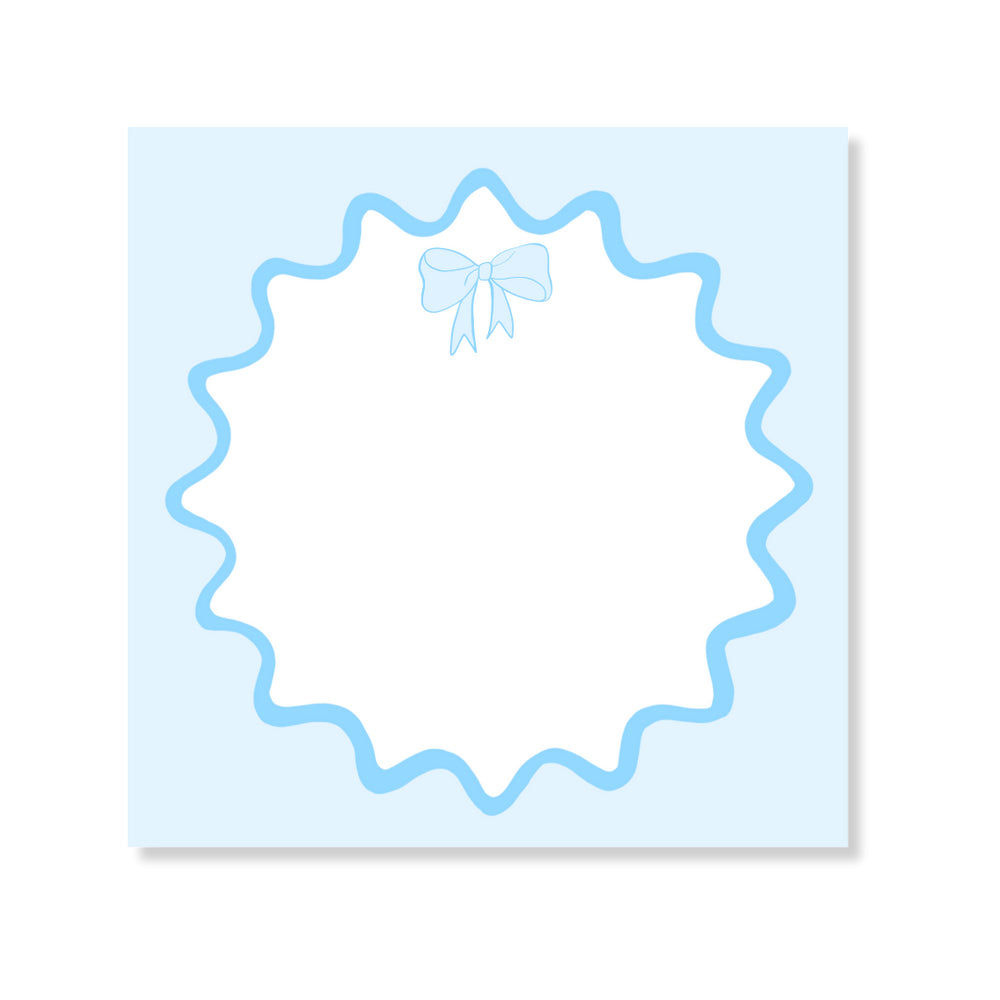 Icon Bar: Blue Bow Notepad