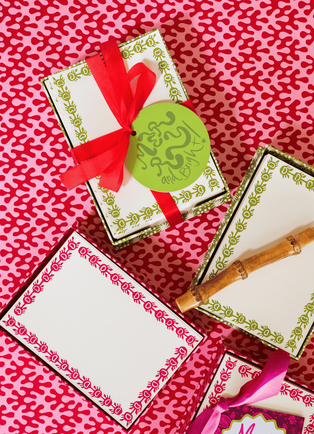 Groovy Merry & Bright Tags in Green
