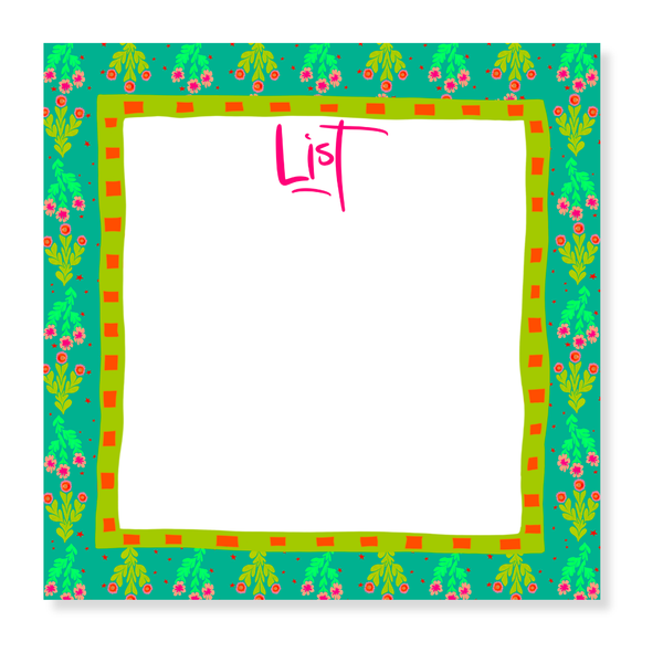 Morgan Walker x FP 8x8 Notepad in Teal