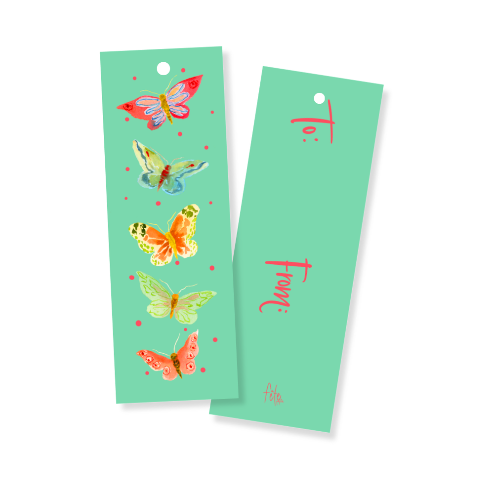 Sample Sale: Butterfly Long Gift Tags _ Set of 24