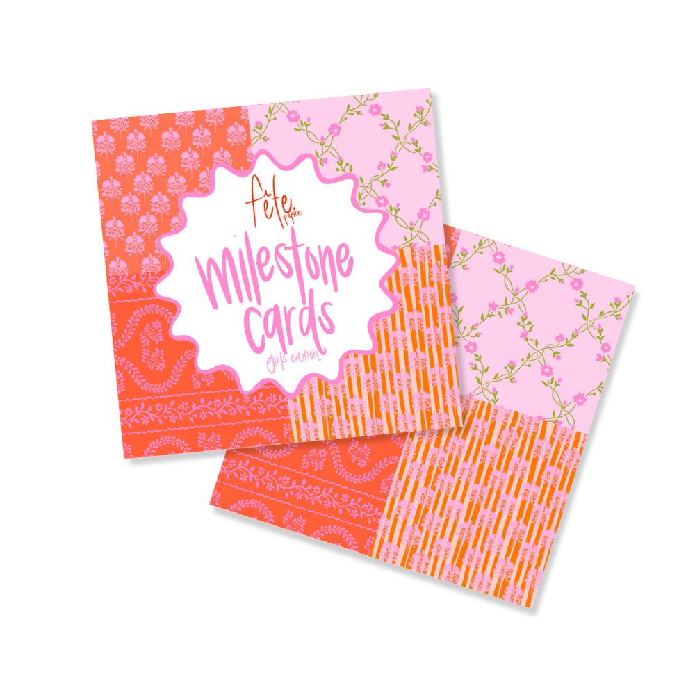 Girl Milestone Cards