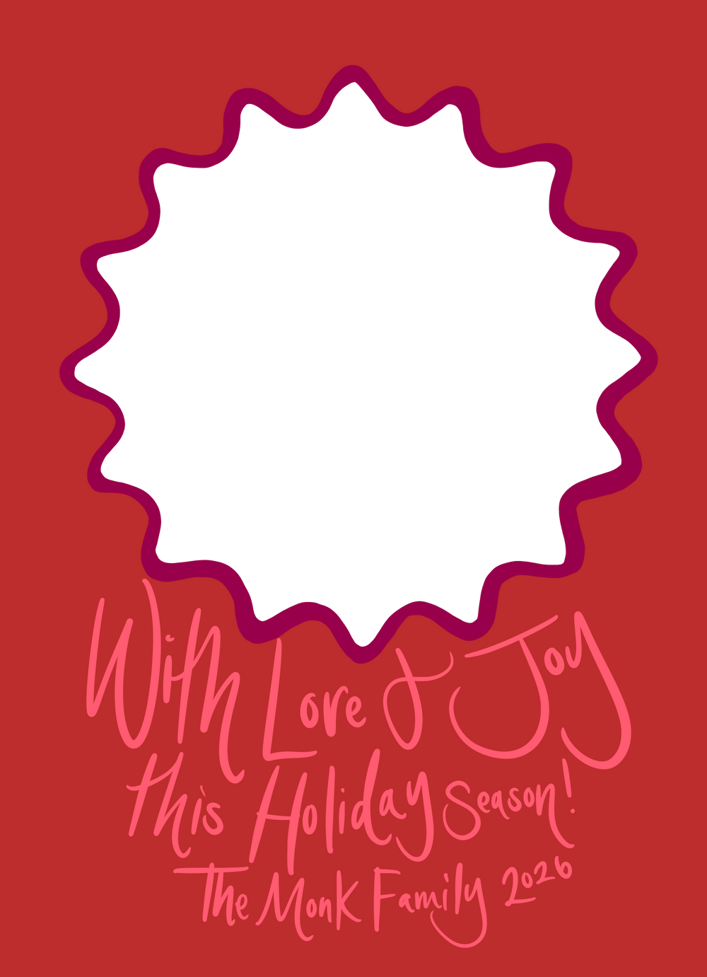 Merry Floral Christmas Cards