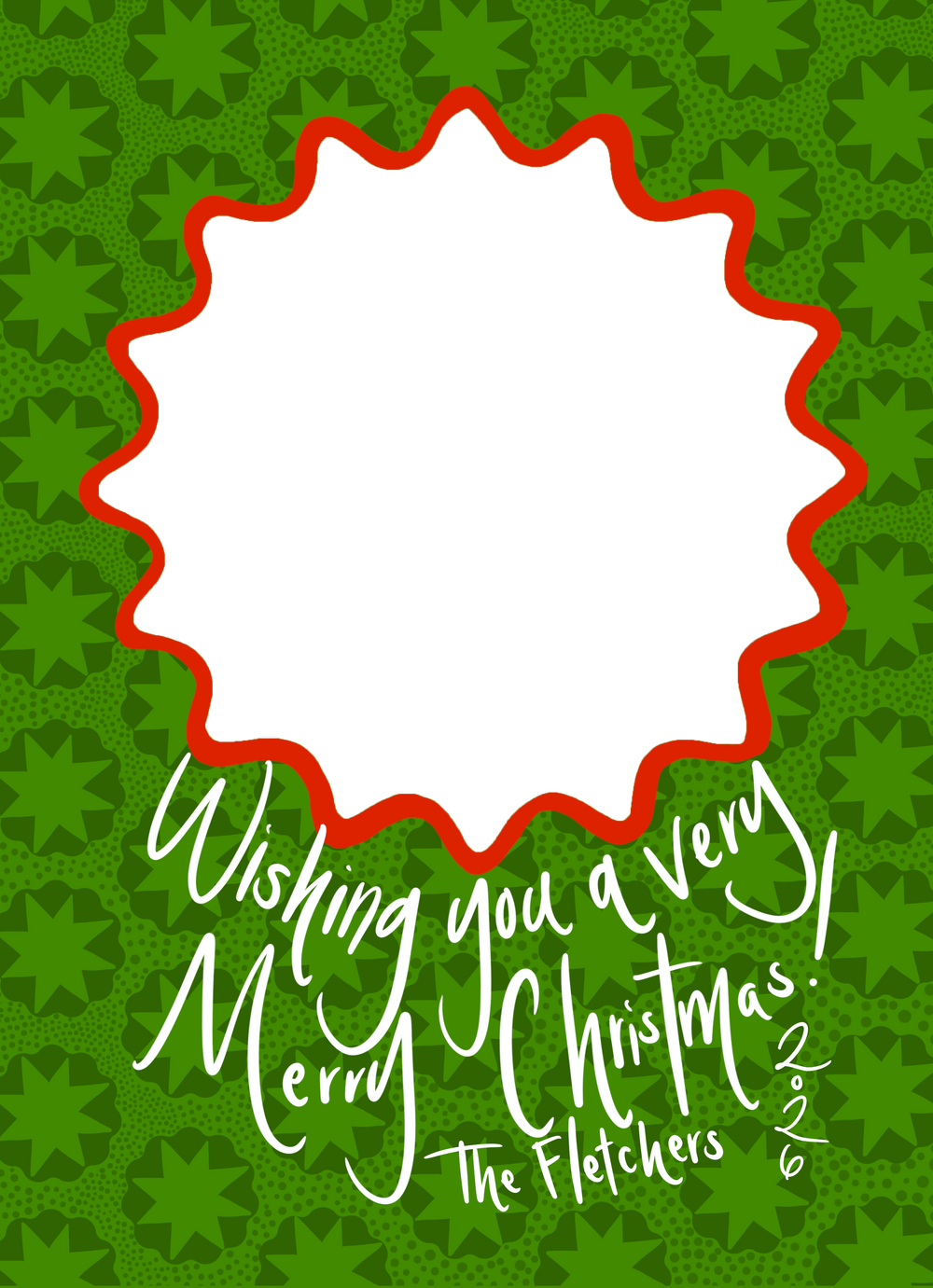 Traditional Star Dot Christmas Cards