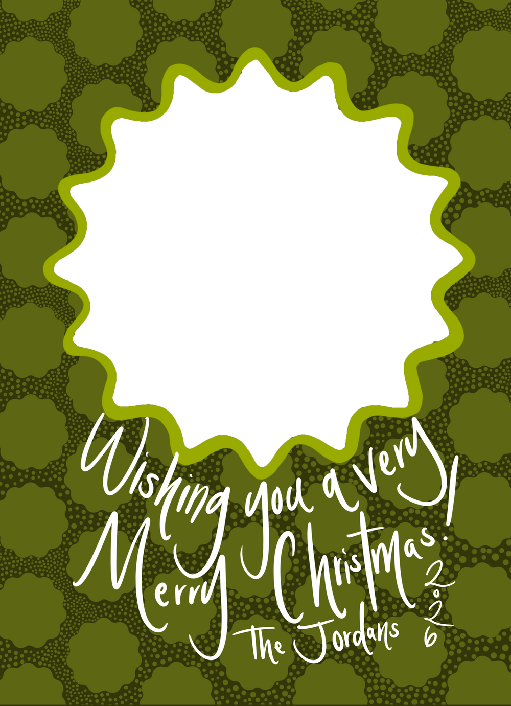 Olive Star Dot Christmas Cards