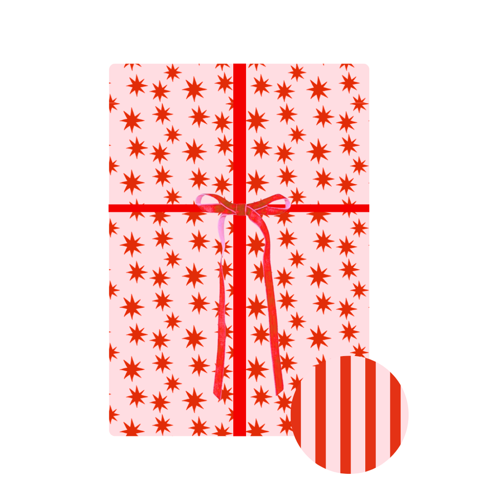 Fête Papier Stars & Stripes Holiday Gift Wrap