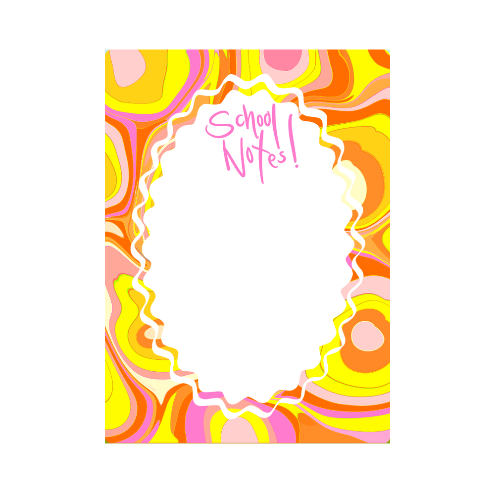 Back To School Marble in Yellow