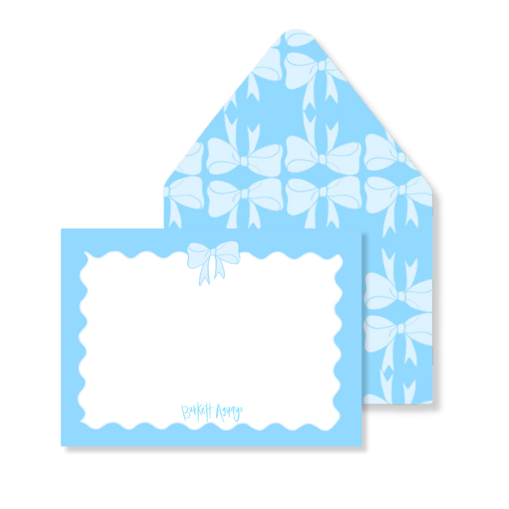 Icon Bar: Blue Bows Stationery