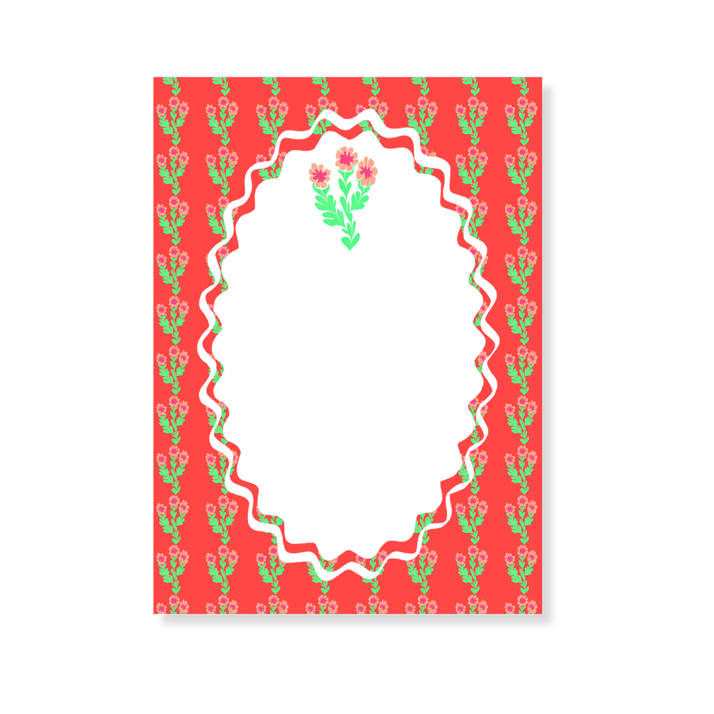 Morgan Walker x FP 5x7 Notepad in Red