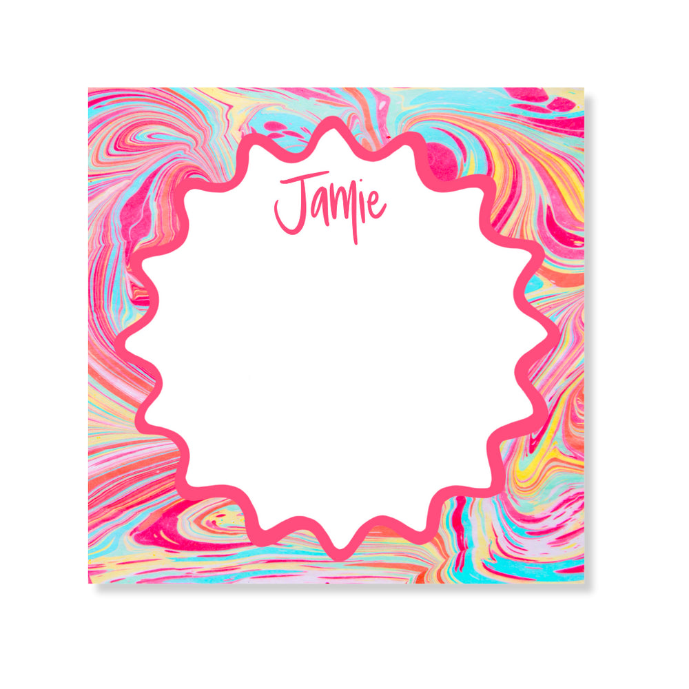 Marble Notepad in Strawberry