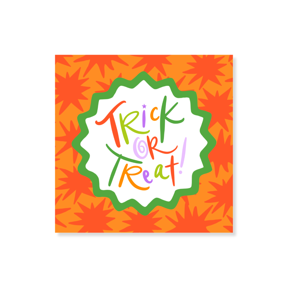Halloween Starburst Gift Stickers