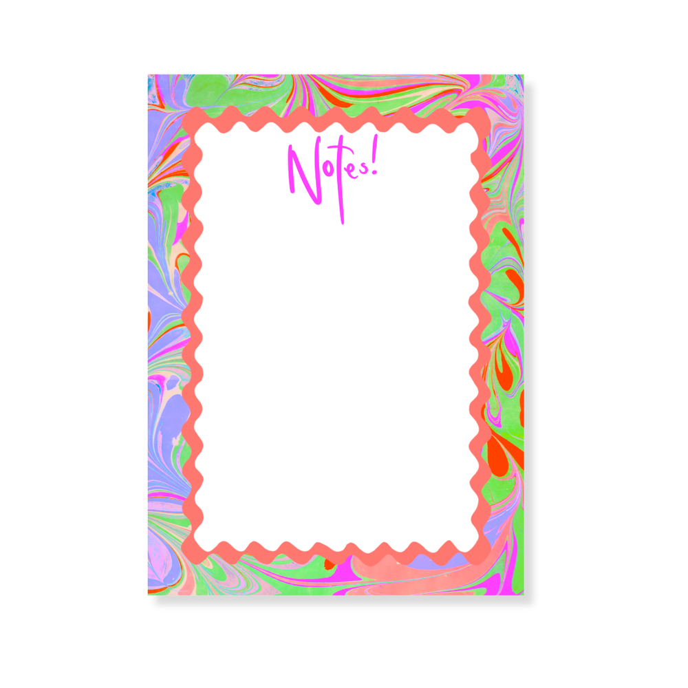 Icy Marble Punch Notepad