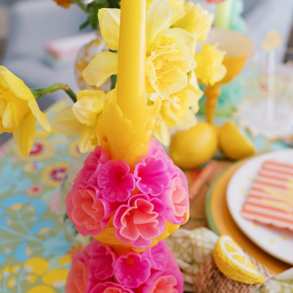 Floral Candle - Sol + Pink