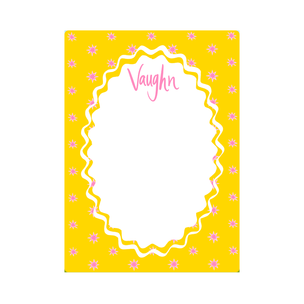 Back To School Starburst in Yellow