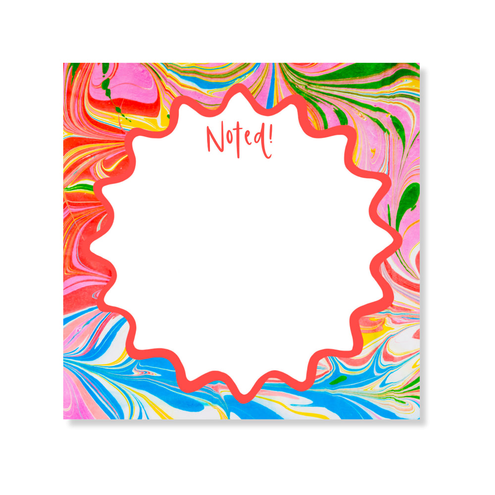 Marble Notepad in Kool-Aid