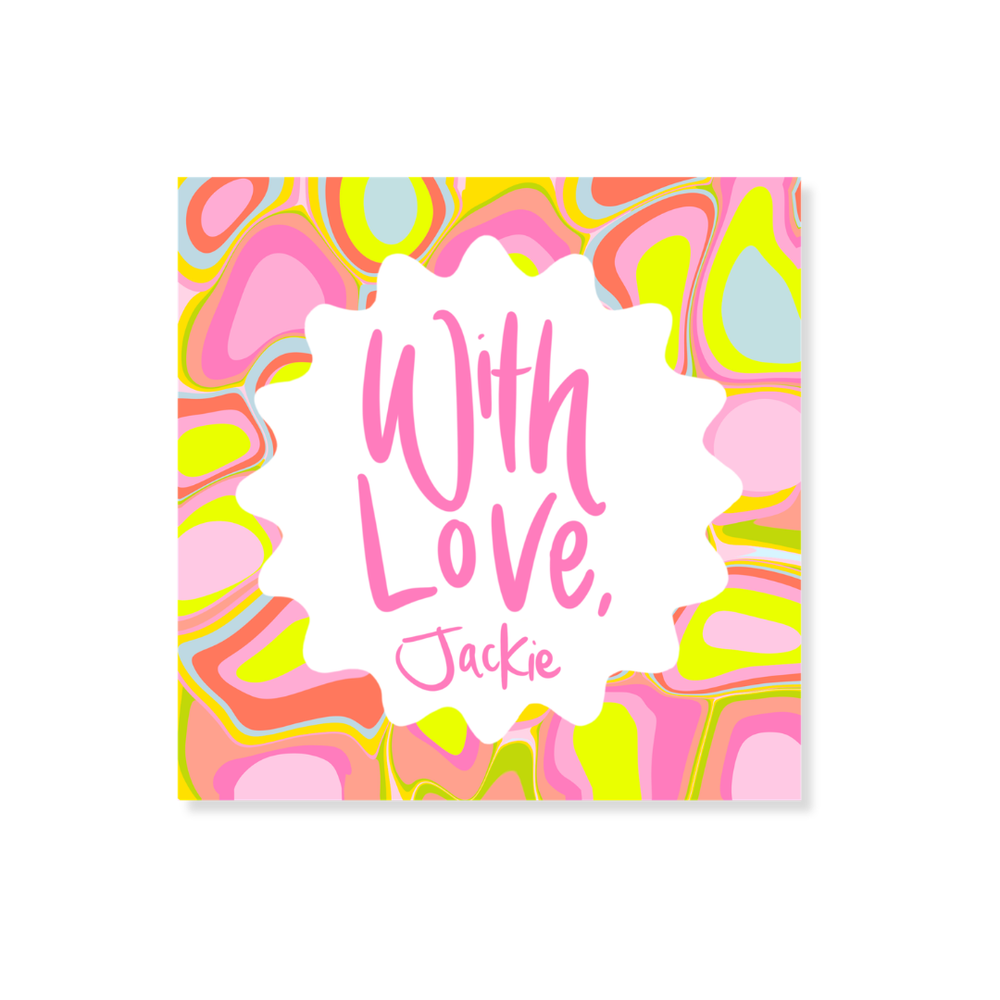 Neon Retro Gift Stickers