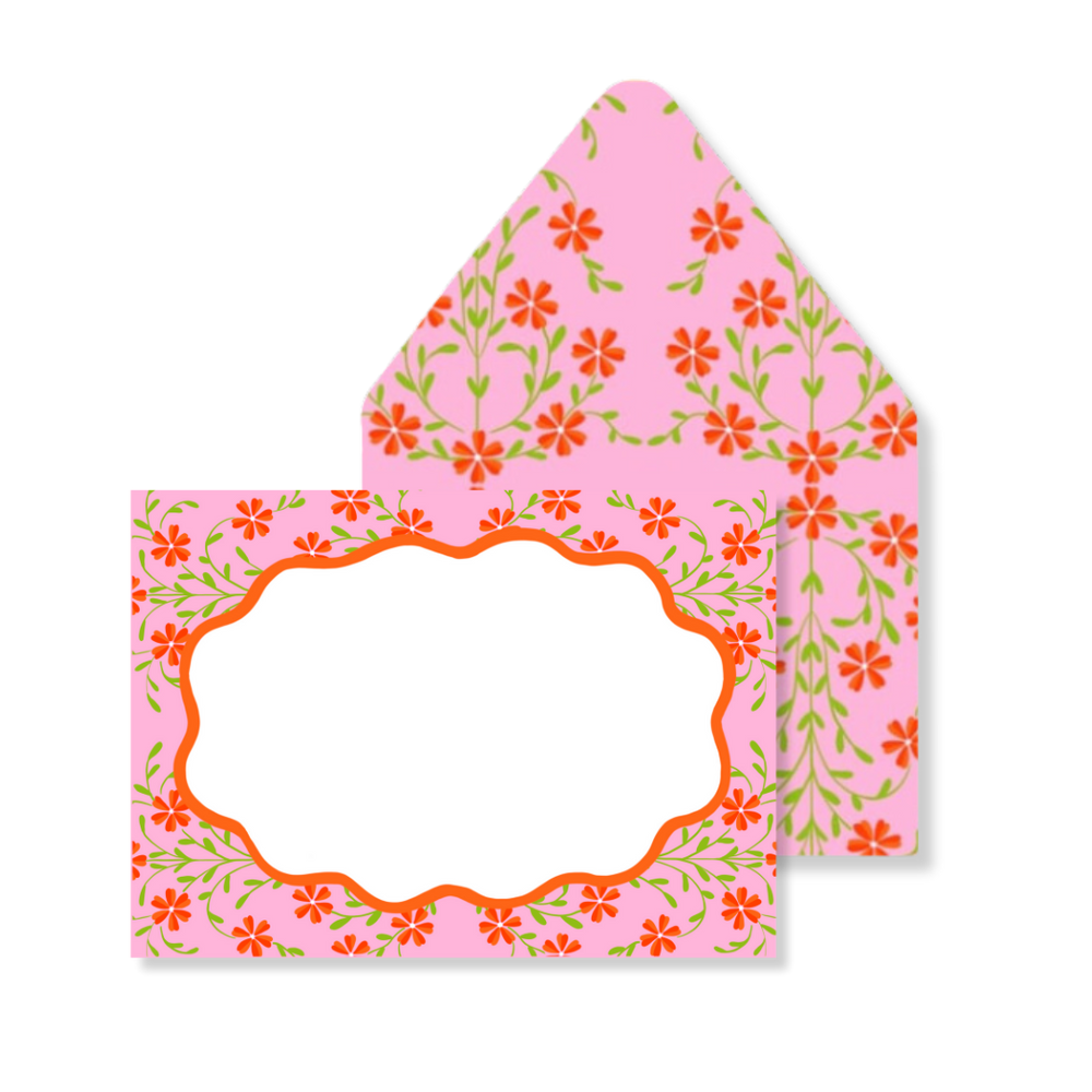 Ditsy Floral Stationery in Bubblegum