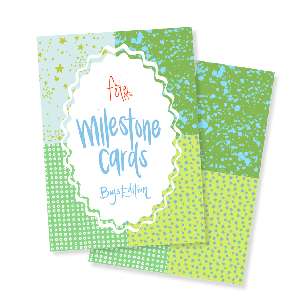 Boy 5x7 Milestone Cards