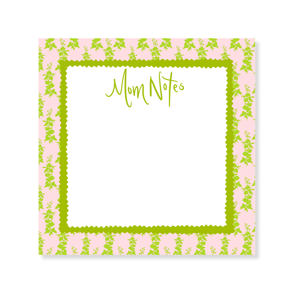 Nina Rosner for Fête Papier Green Foxglove 200 Page Notepad + Acrylic Tray
