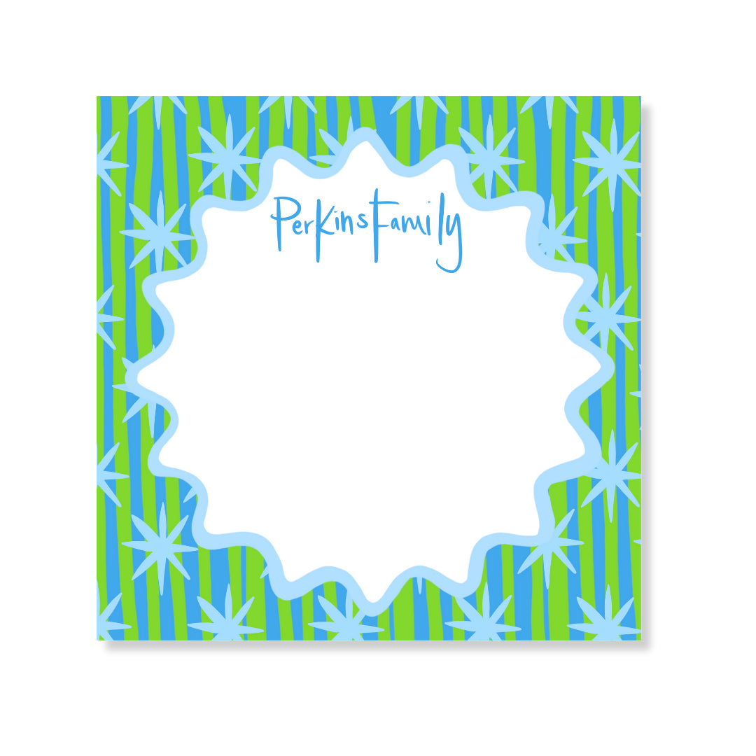 Stars & Stripes Notepad in Sky — Fetepapier