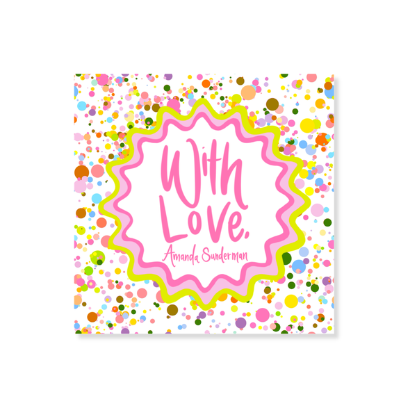 Confetti Splatter Gift Stickers