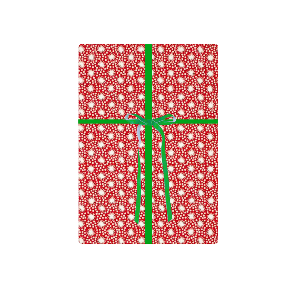 Red Holiday Star Gift Wrap