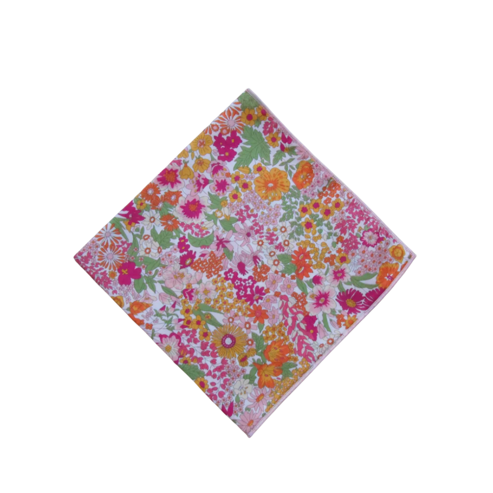 Ann Walters Home x Fête Papier Hankies in Warm Floral Field
